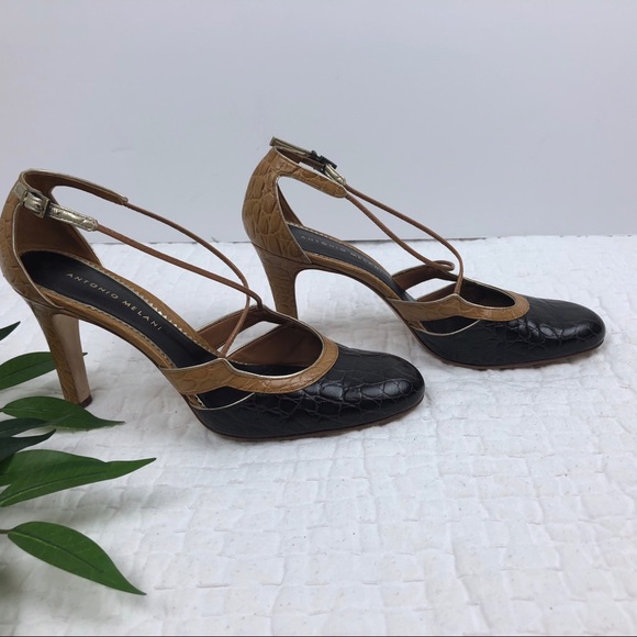 Antonio Melani Brown Closed Toe Heels - Picture 5 of 8